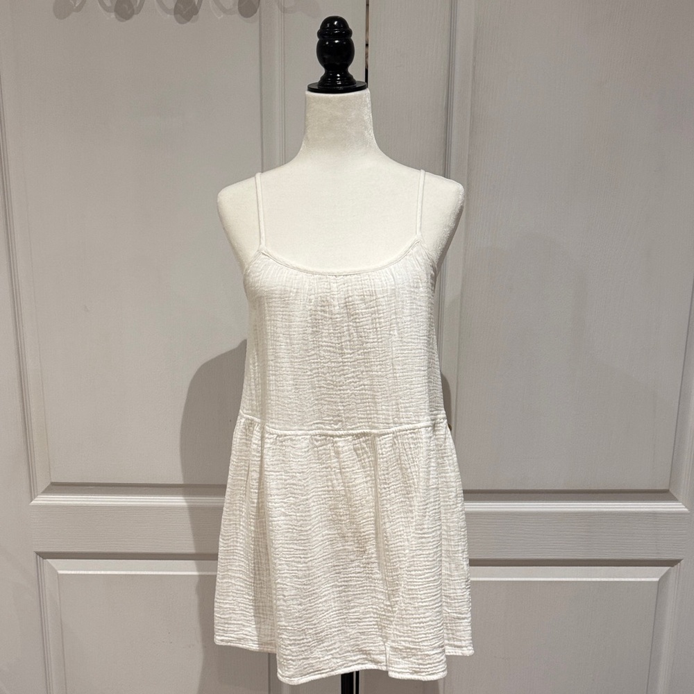 Aritzia Wilfred Cream White Midi Dress